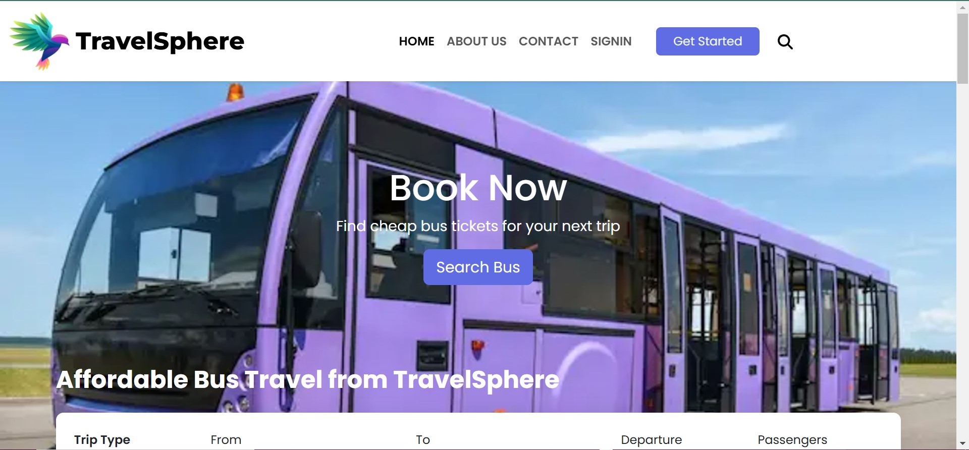 TravelSphere Booking App
