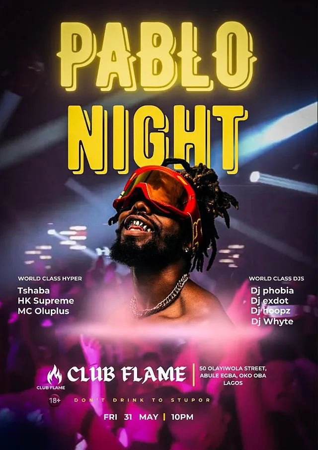 Night Club Events Poster