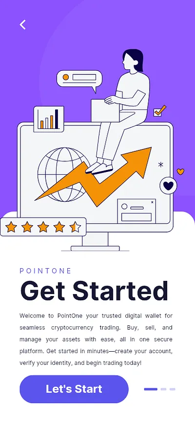 PointOne Crypto Wallet design